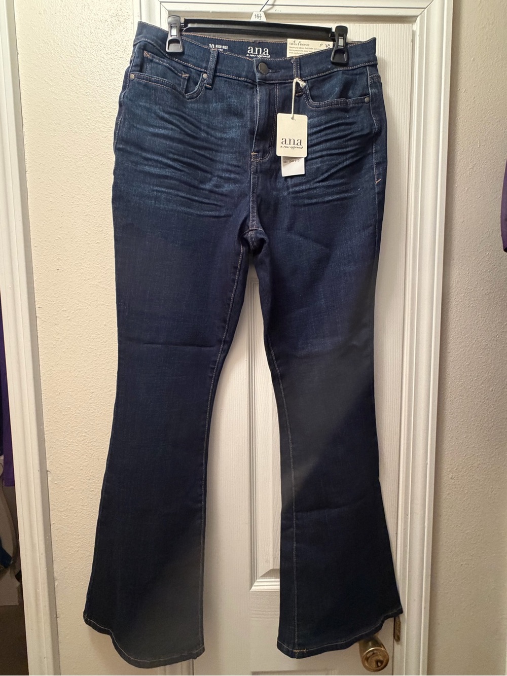 a.n.a Women’s High Rise Flare Jean - Dark Wash